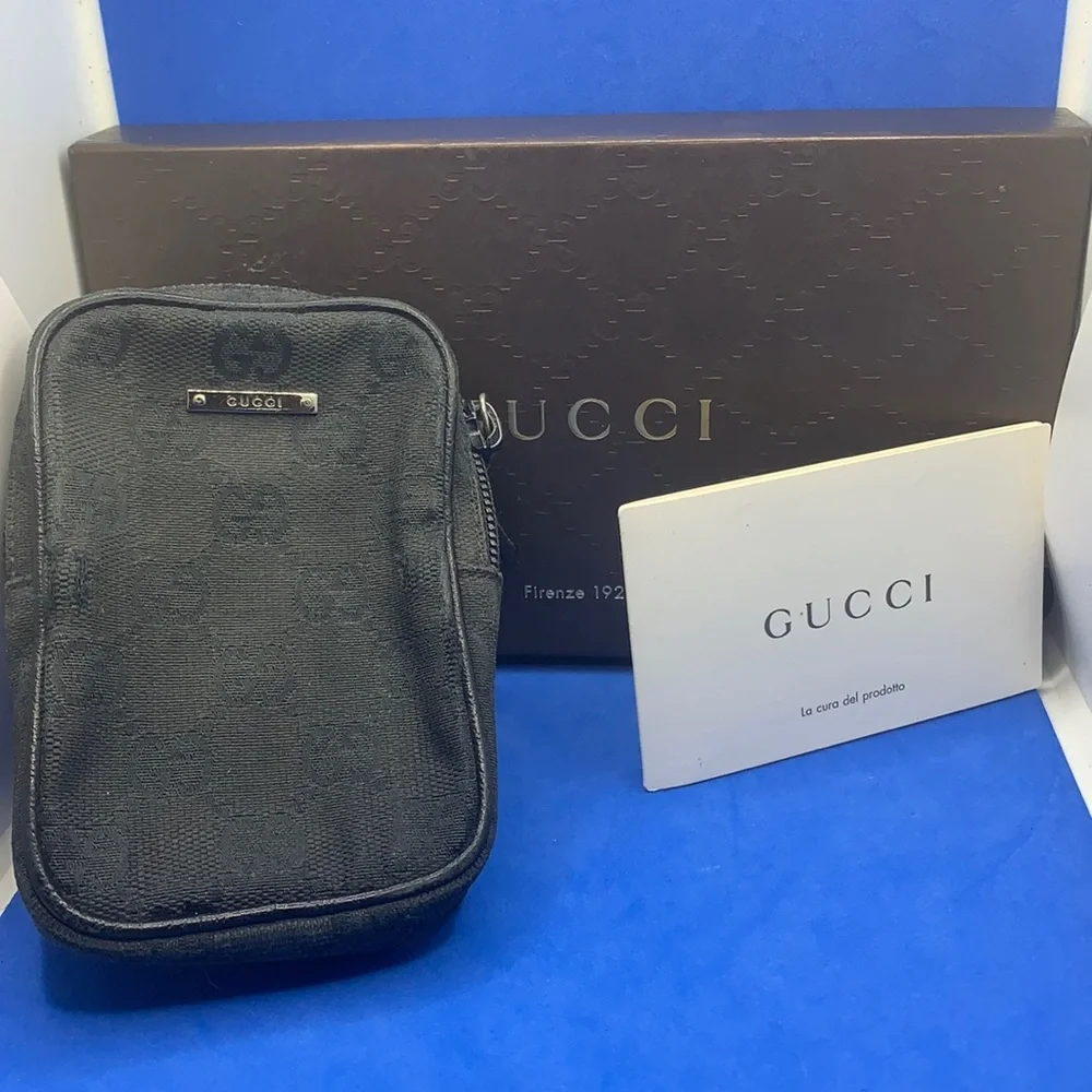 Gucci Cigarette Case GG Canvas Black